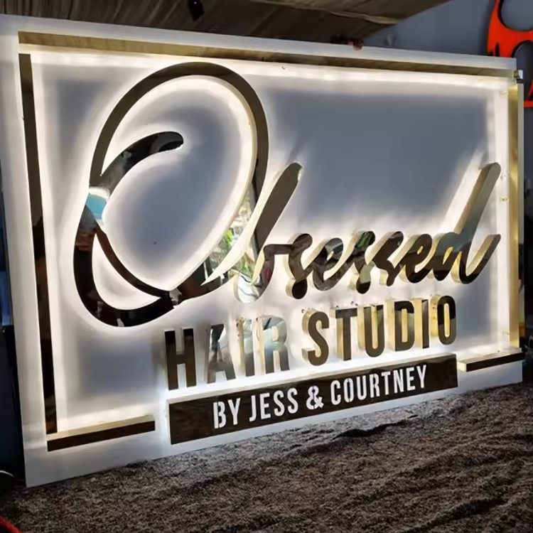 Stainless Steal Advertising Light Board Acrylic Indoor/Outdoor LED Advertising Light Board