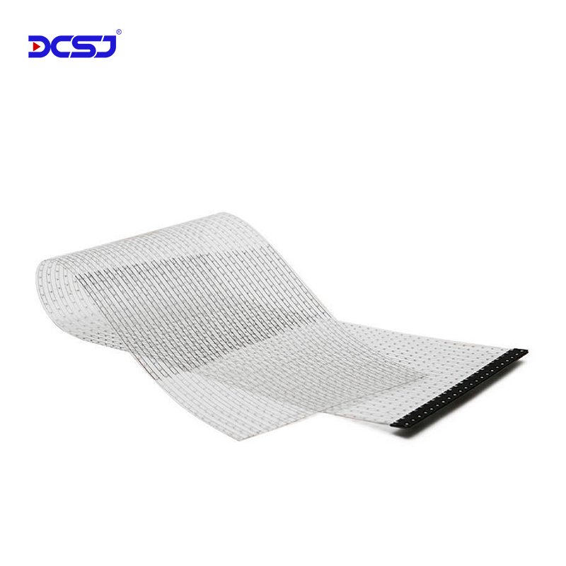DCSJ LED Flexible Transparent Crystal Film Display Advertising Screen For Glass Door Shopping Mall Led Flexible Screen