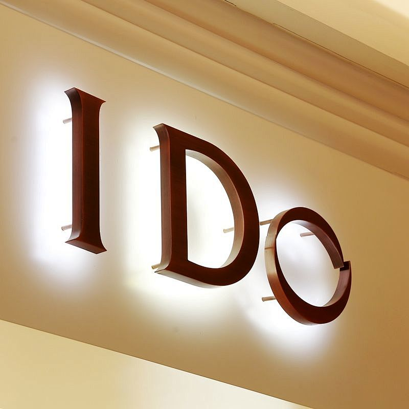 3D Stainless Steel Advertising Light Board Brand welcome signboard New Design Rimless Light Letter Open Sign