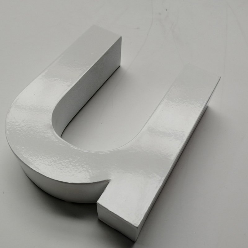 Non-Illuminated 3D Individual Metal Letters for Advertising Boards Wall Mount Indoor Mall