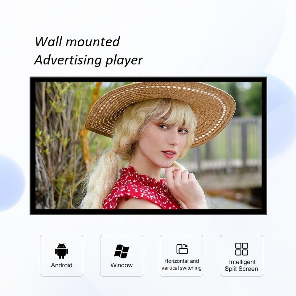 Wholesale 43inch interactive smart lcd display advertising display wall mounted digital signage restaurant menu board lcd screen