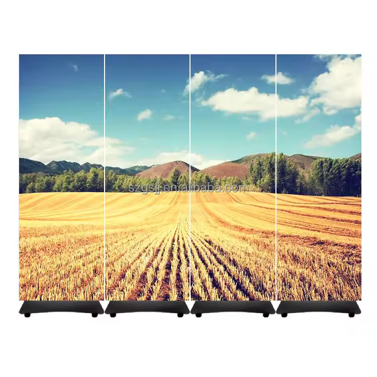 Full Color HD 4K Indoor P2 P2.5 P3 P4 Smart Panel Led Video Banner Board Led Digital Advertising Screen Display