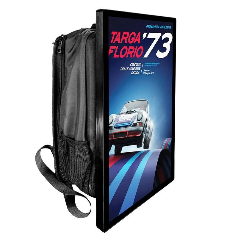 Latest Wifi/4G Innovative Backpack for Outdoor Advertising Screen with high brightness Display Backpack