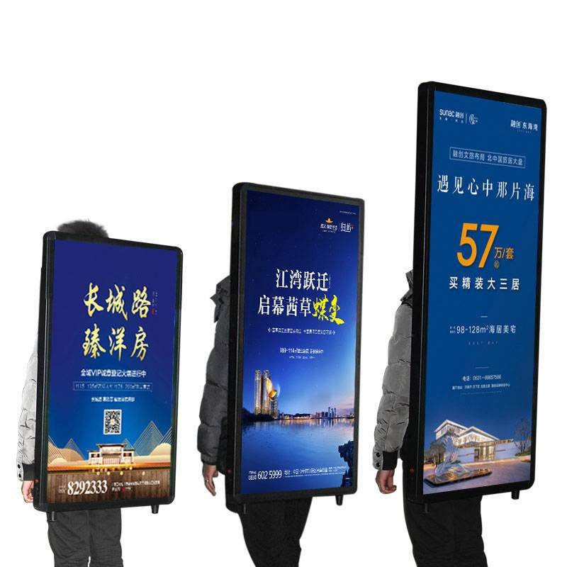 Latest Wifi/4G Innovative Backpack for Outdoor Advertising Screen with high brightness Display Backpack