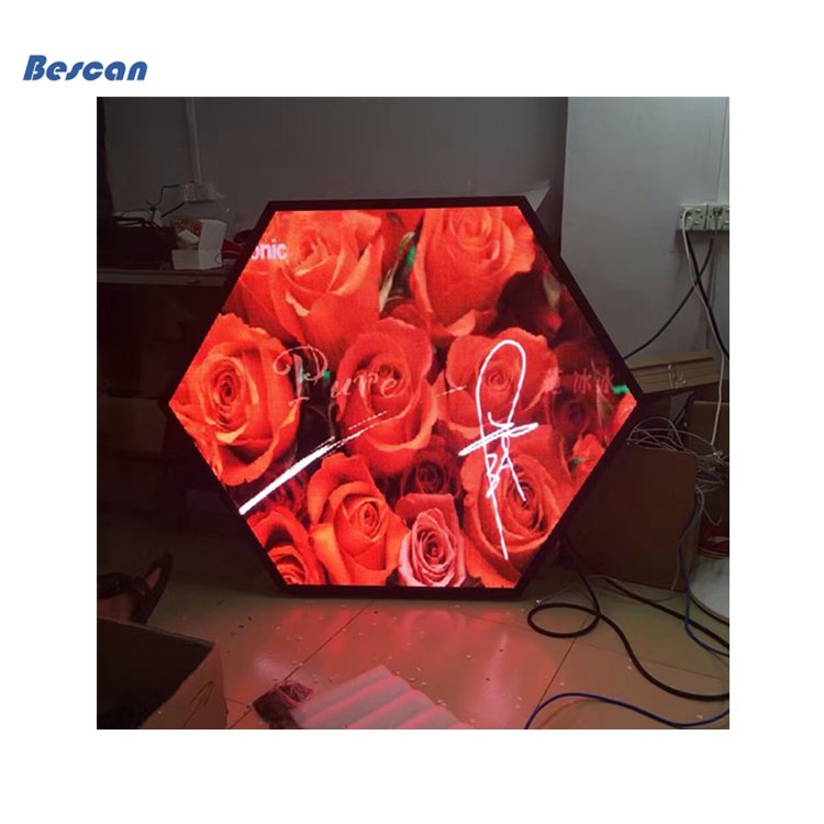P2 P2.5 P3 P4 LED Panel Hexagonal Video Wall Geometry Splicing Hex Honeycomb Night Light LED Display Screen Pantalla LED Hexagon