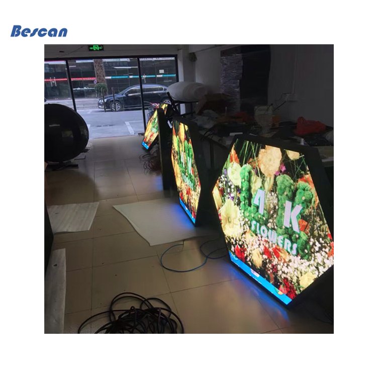P2 P2.5 P3 P4 LED Panel Hexagonal Video Wall Geometry Splicing Hex Honeycomb Night Light LED Display Screen Pantalla LED Hexagon