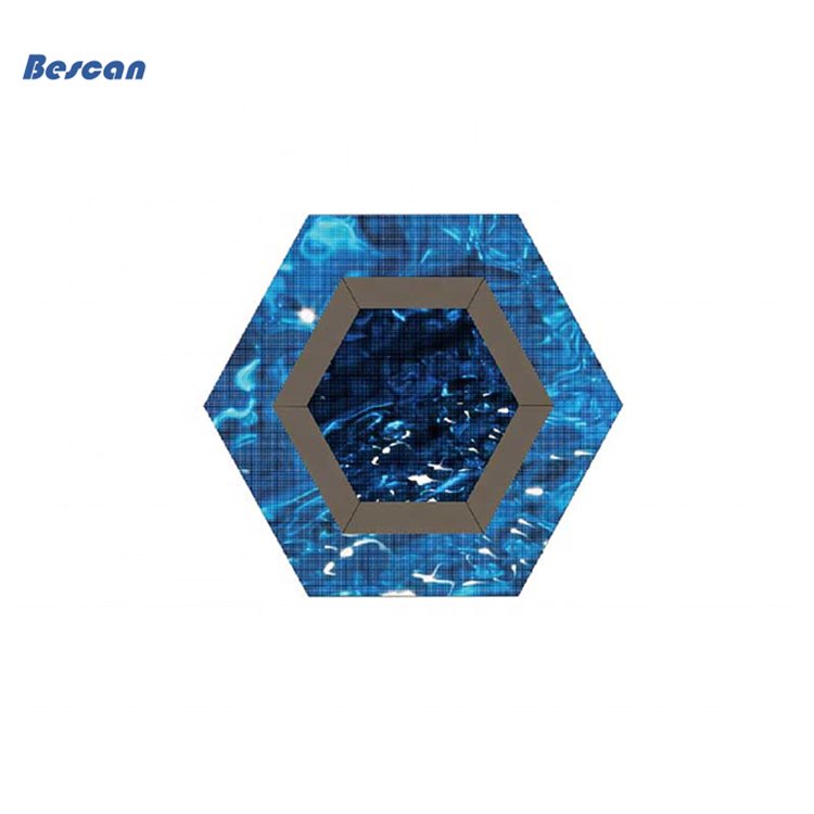 P2 P2.5 P3 P4 LED Panel Hexagonal Video Wall Geometry Splicing Hex Honeycomb Night Light LED Display Screen Pantalla LED Hexagon