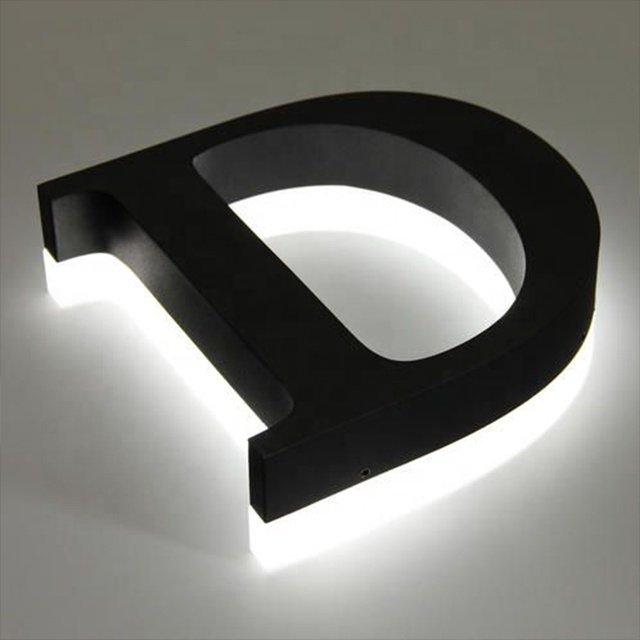 Custom Led Sign Board Outdoor Advertising Led Light Signs Metal Backlit Led Channel Letters For Business
