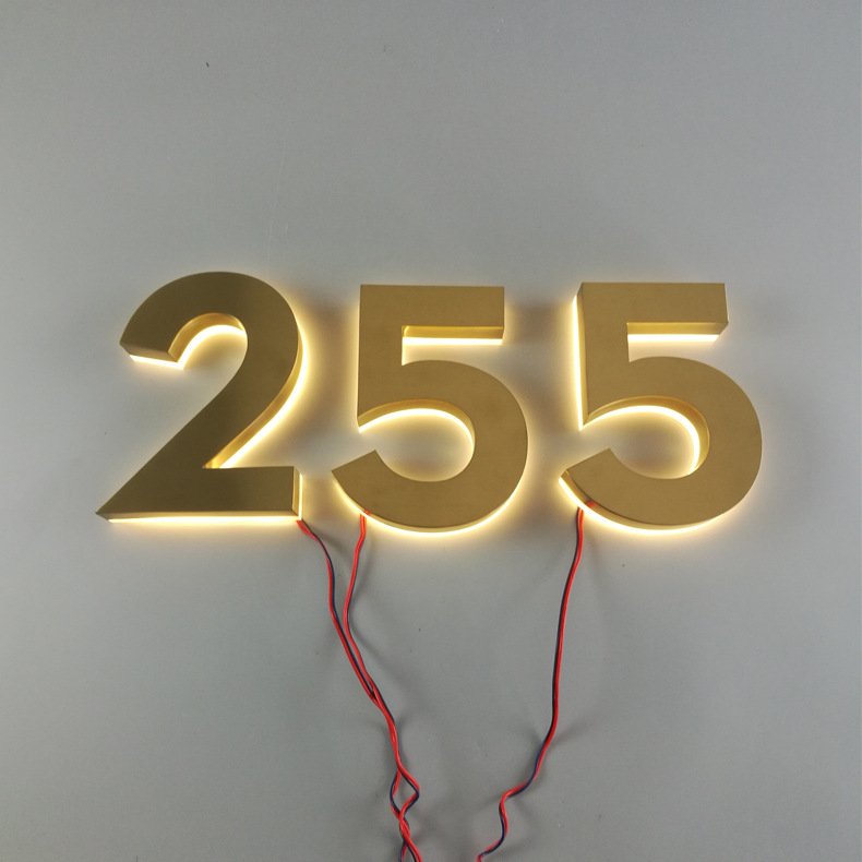 2021 business shop outdoor wall hanging acrylic logo channel light signage board store custom 3d led letter signs