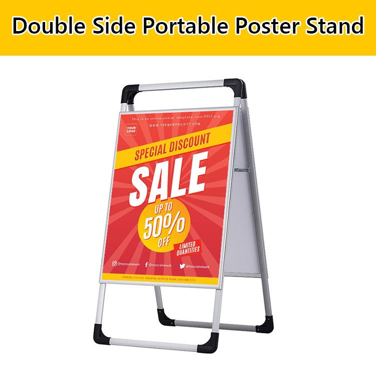 Manufacturer Wholesale Outdoor Signs A-Frame Sidewalk Display Advertising Board A-Frame Poster Stand"