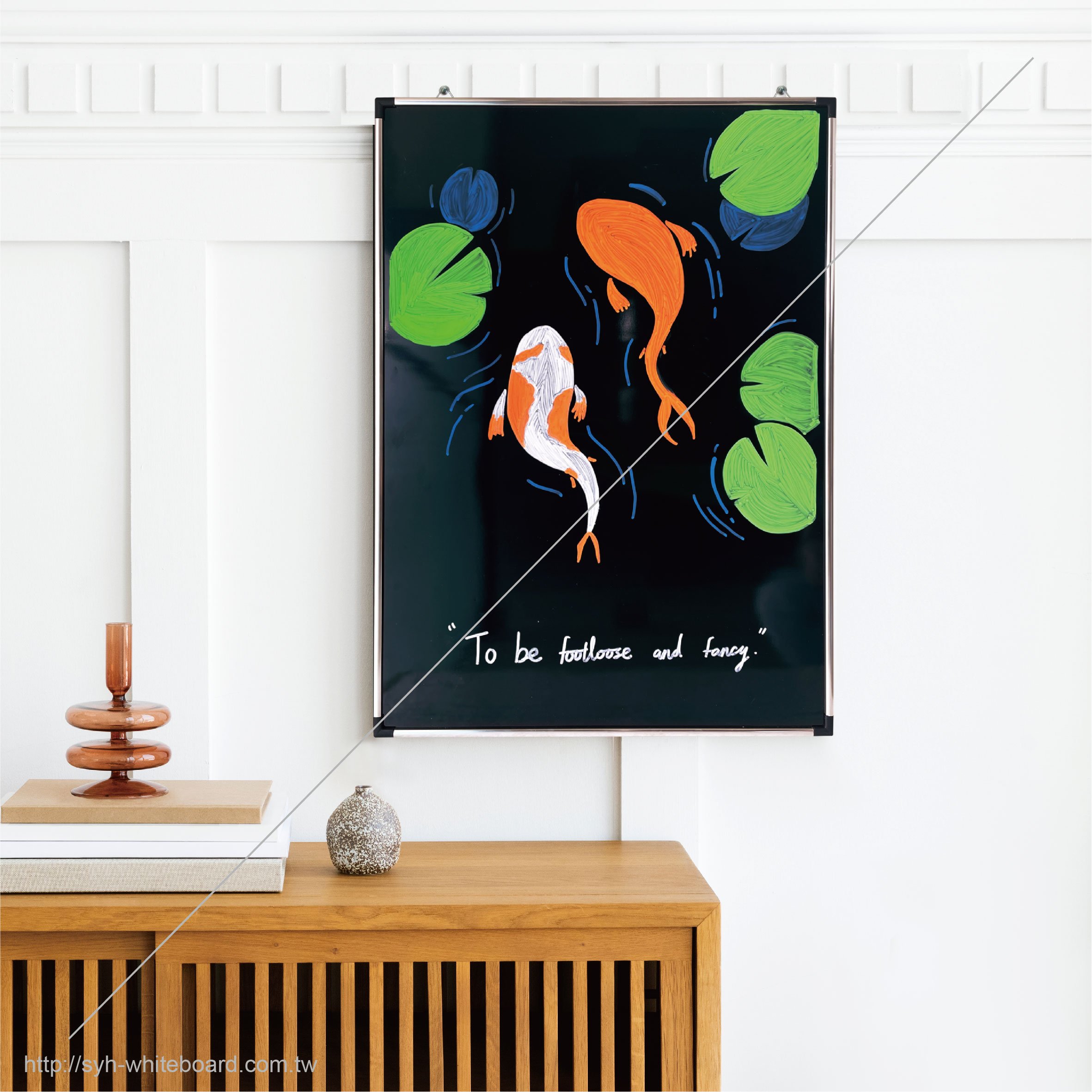 Aluminum frame mirror board for advertising