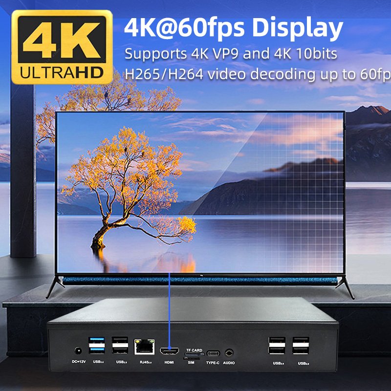 2024 hot sale media player use board android linux arm rk3399 embedded core board for Commercial advertising equipment 4K HD