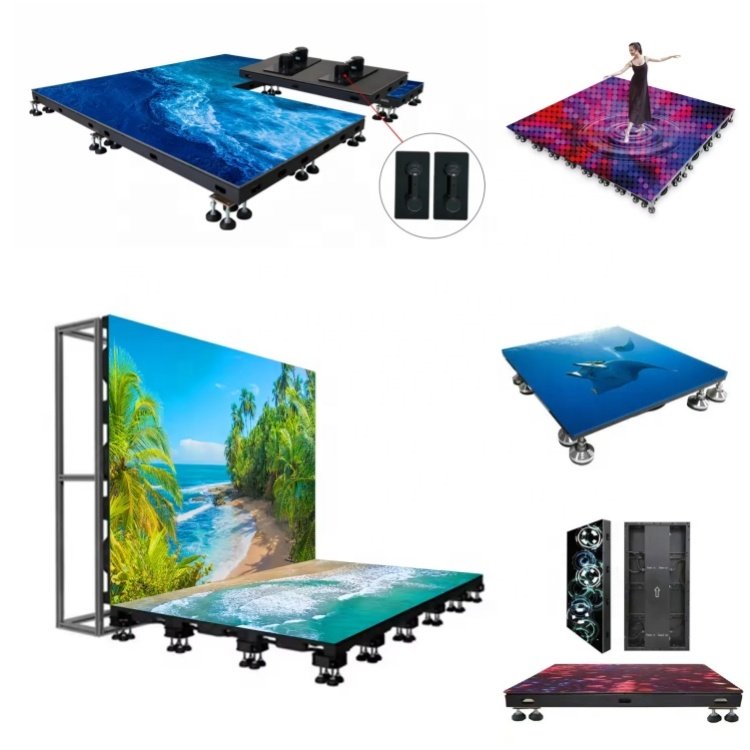 Tentech Dance Floor-led-screen Digital Signage Video Wall Advertising Display Billboard Panel Background Stage Floor LED Screen