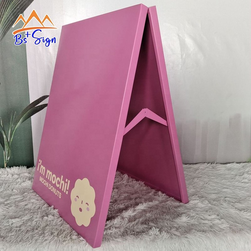 BS+ Custom Coffee Shop Outdoor Business Sign Advertising Boards Double Sided A Frame Sign Stand A Board Signs Sidewalk Signage