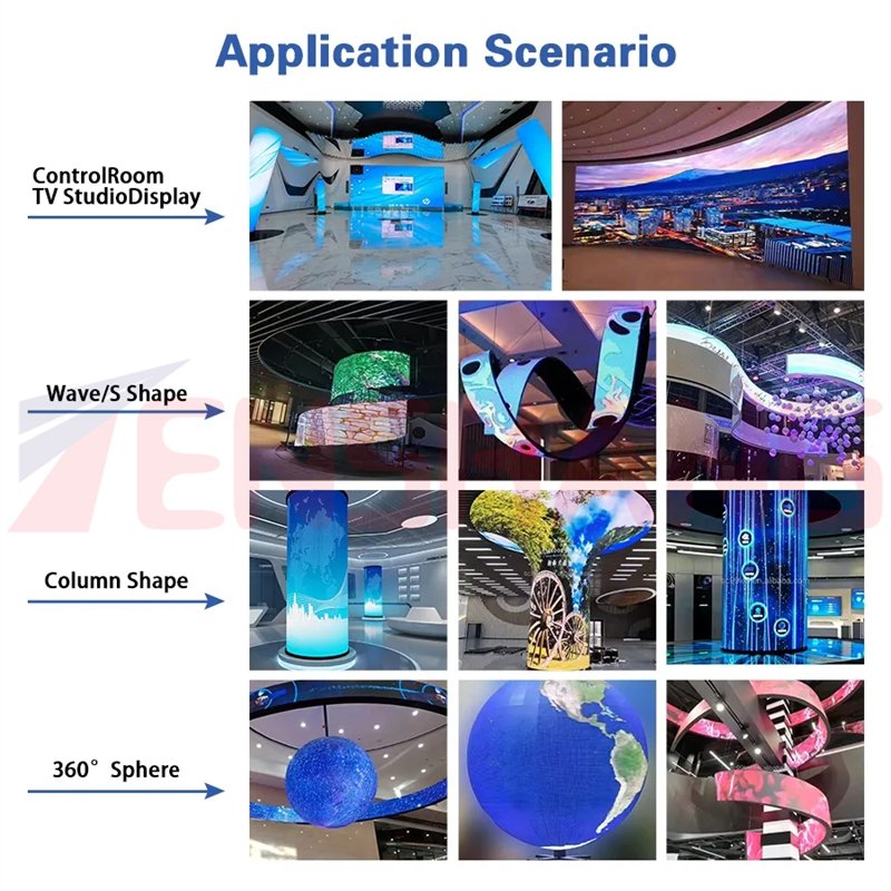 P2 Flexible Led Screen for Advertising Soft Led Module P2 Customized Soft Led Display Screen Module