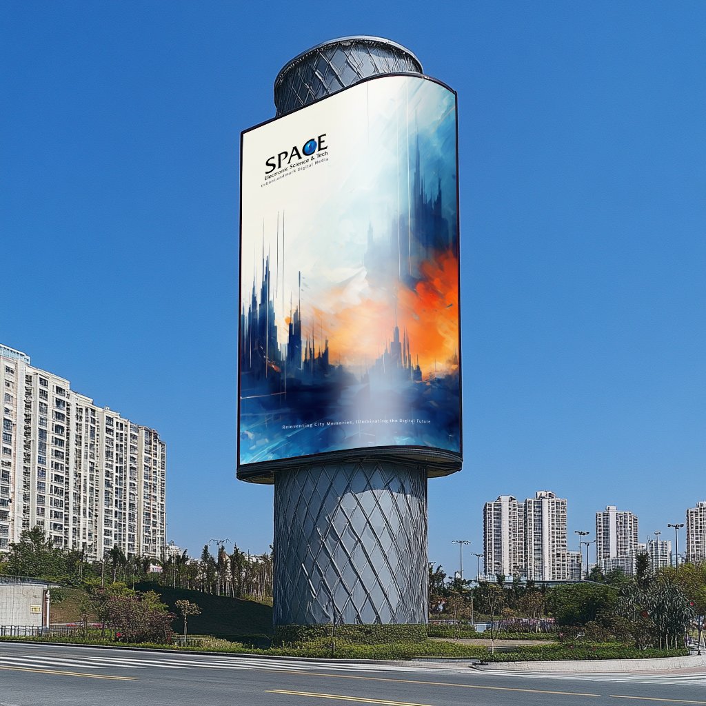 Premium Highway Billboard with LED Lighting for Effective Outdoor Advertising