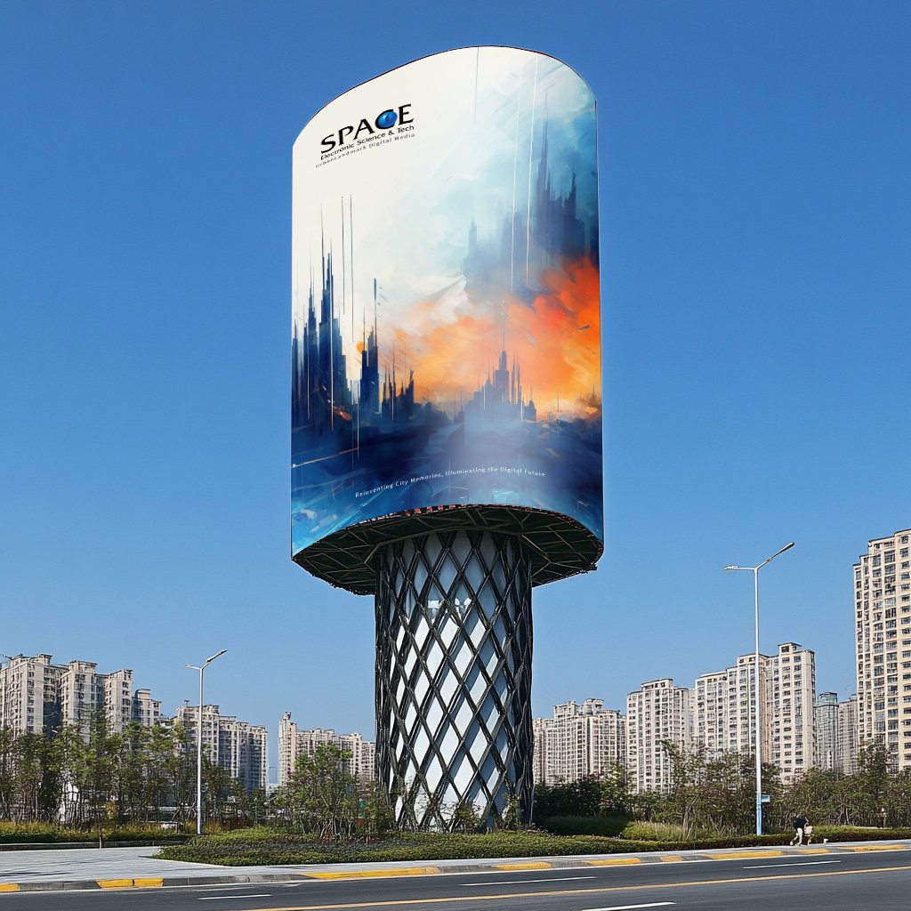 Premium Highway Billboard with LED Lighting for Effective Outdoor Advertising