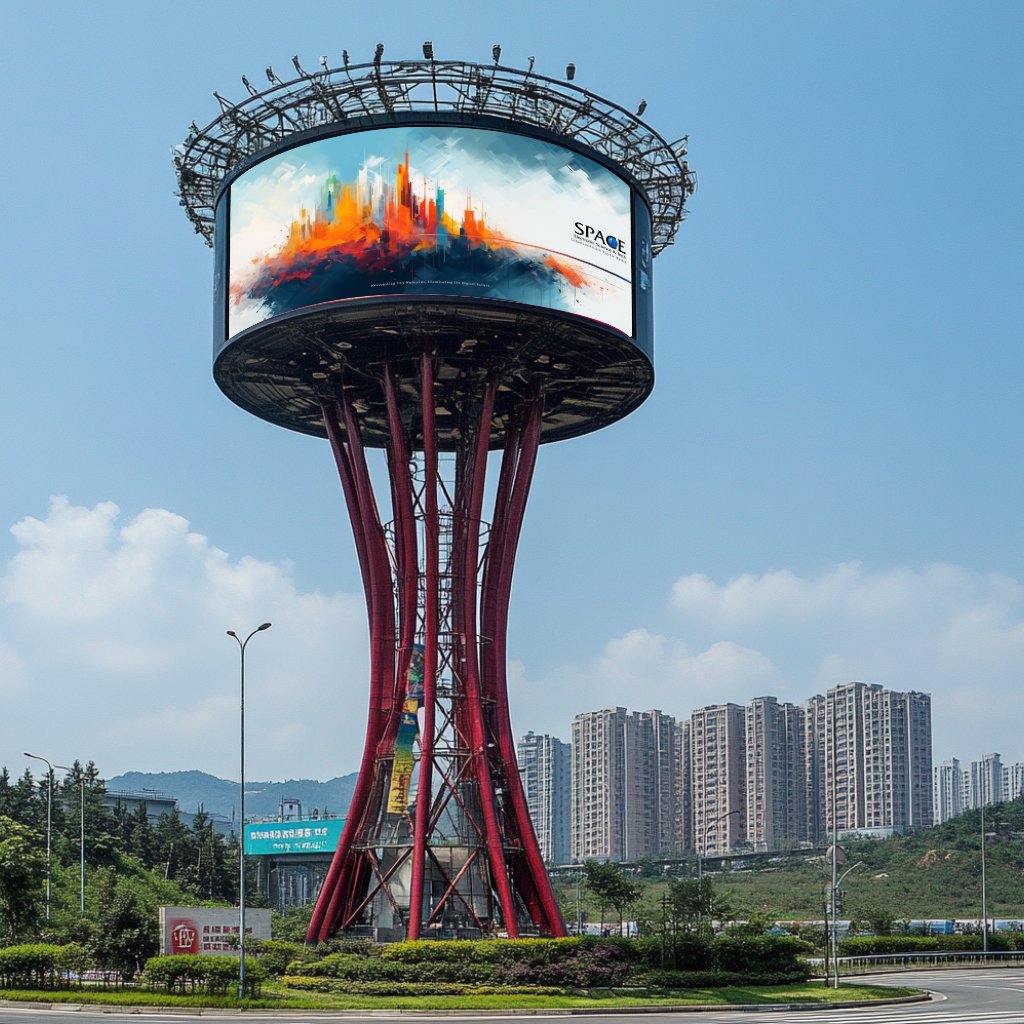 Premium Highway Billboard with LED Lighting for Effective Outdoor Advertising