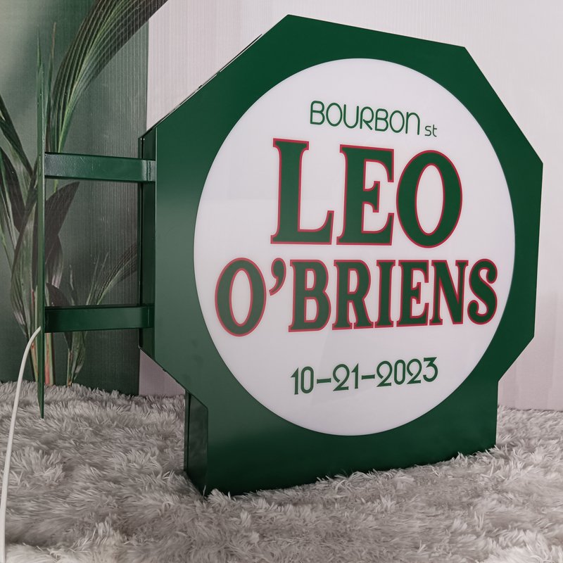 Kexian Custom Double Sided Light Box Outdoor Wall Acrylic Board Business Logo Display Led Light Box for Advertising