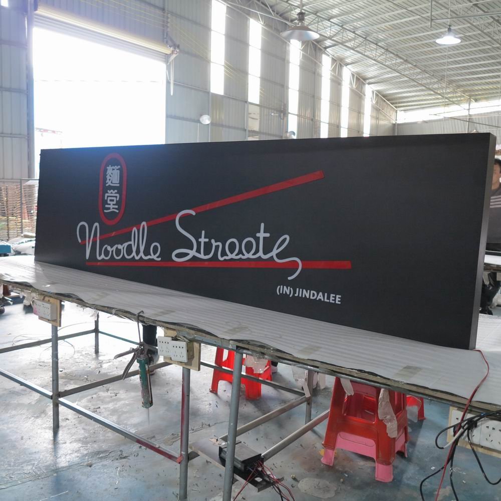 Custom Made Stainless Steel Electronic Restaurant Led Outdoor Signage Advertising Sign Board With Letters