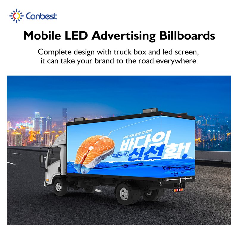 P4 Mobile Stage Van Digital Advertising Led Panel Displays Truck Mounted Screens For Outdoor Movable Billboard Use