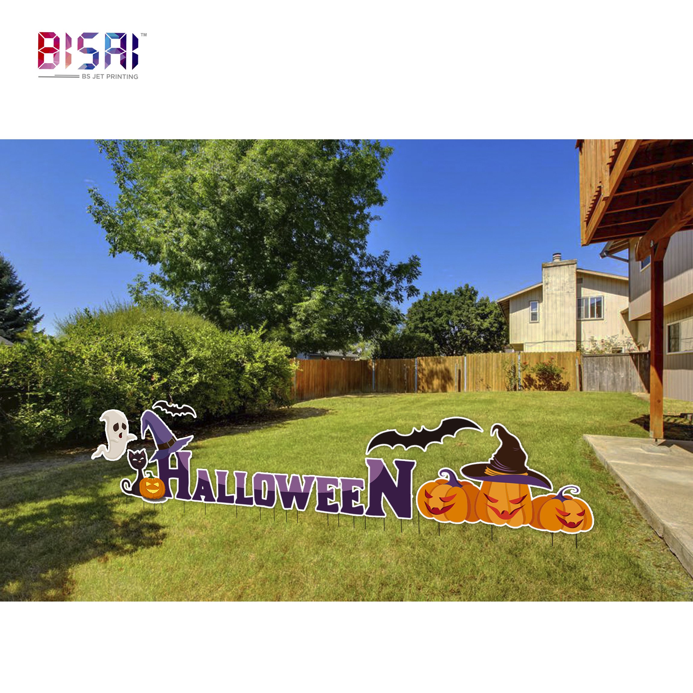 Wholesale custom hot sale outdoor advertising yard lawn thick plastic sign board
