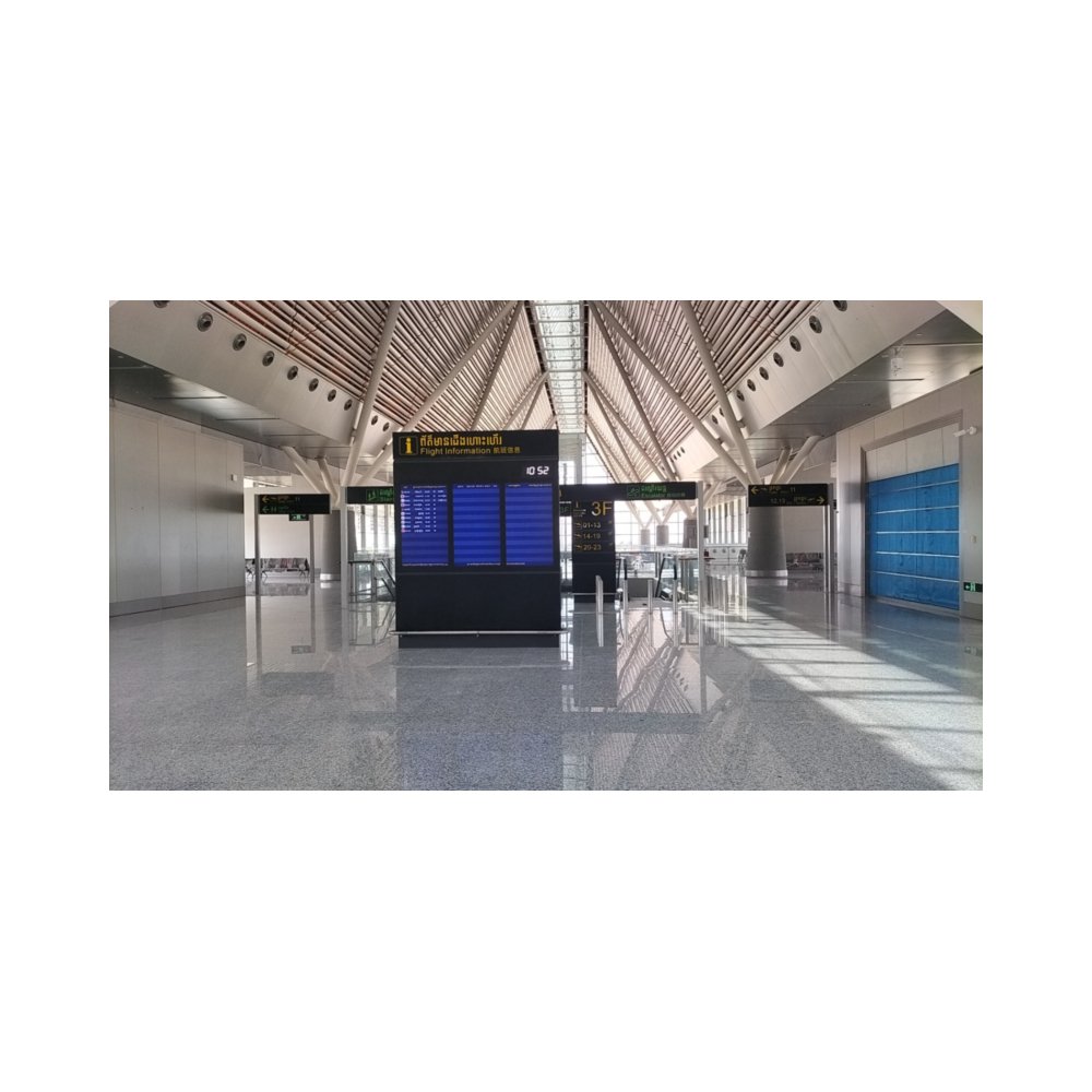 Totem Outdoor Advertising Led Screen Price Kiosk Machine Photo Booth 55 Inch Touch Display Digital Drive Thru Menu Board