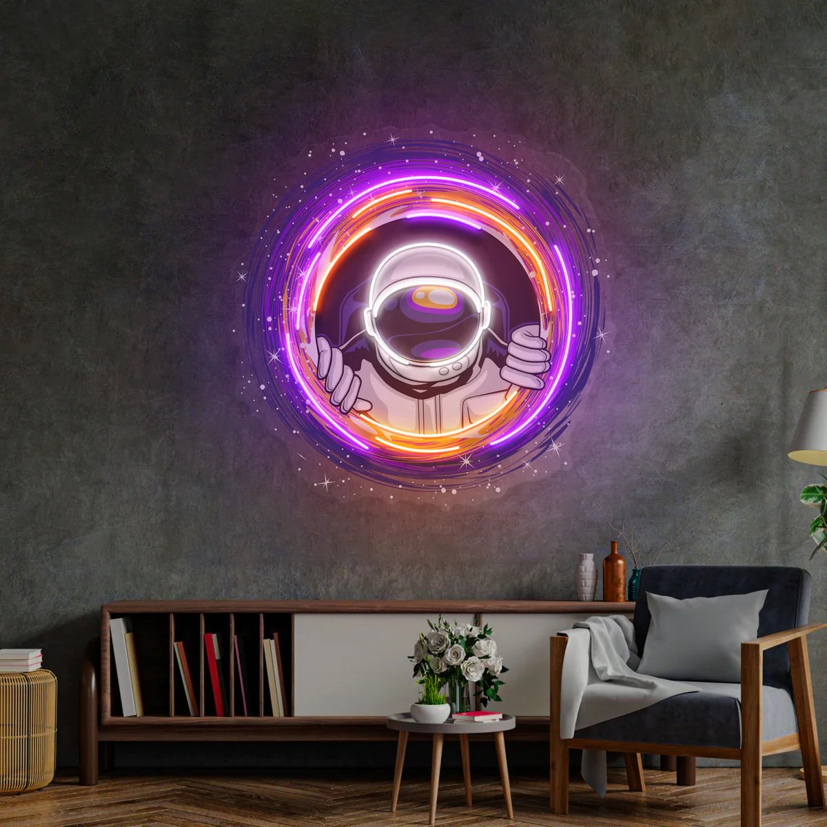 Factory Custom Acryliy Board Neon Logo Sign Uv Printed Picture 3d Artwork Led Neon Lights Advertising Signs
