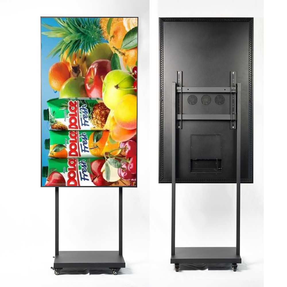 55-inch high-brightness digital stand display1000-5000 nits with bracket touch support and CMS system