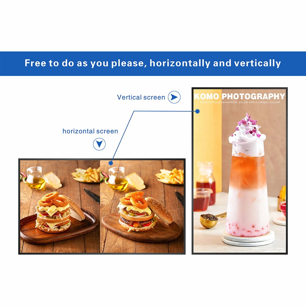 27 inch factory special ultra-thin wall mounted advertising machine HD touch video player display
