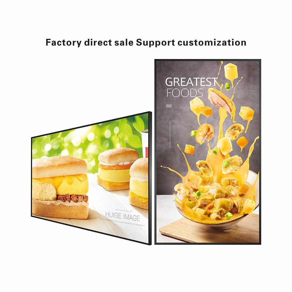 27 inch factory special ultra-thin wall mounted advertising machine HD touch video player display