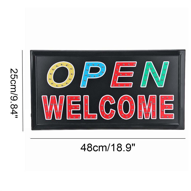Hot selling custom bright led shop advertising board with light open led sign board