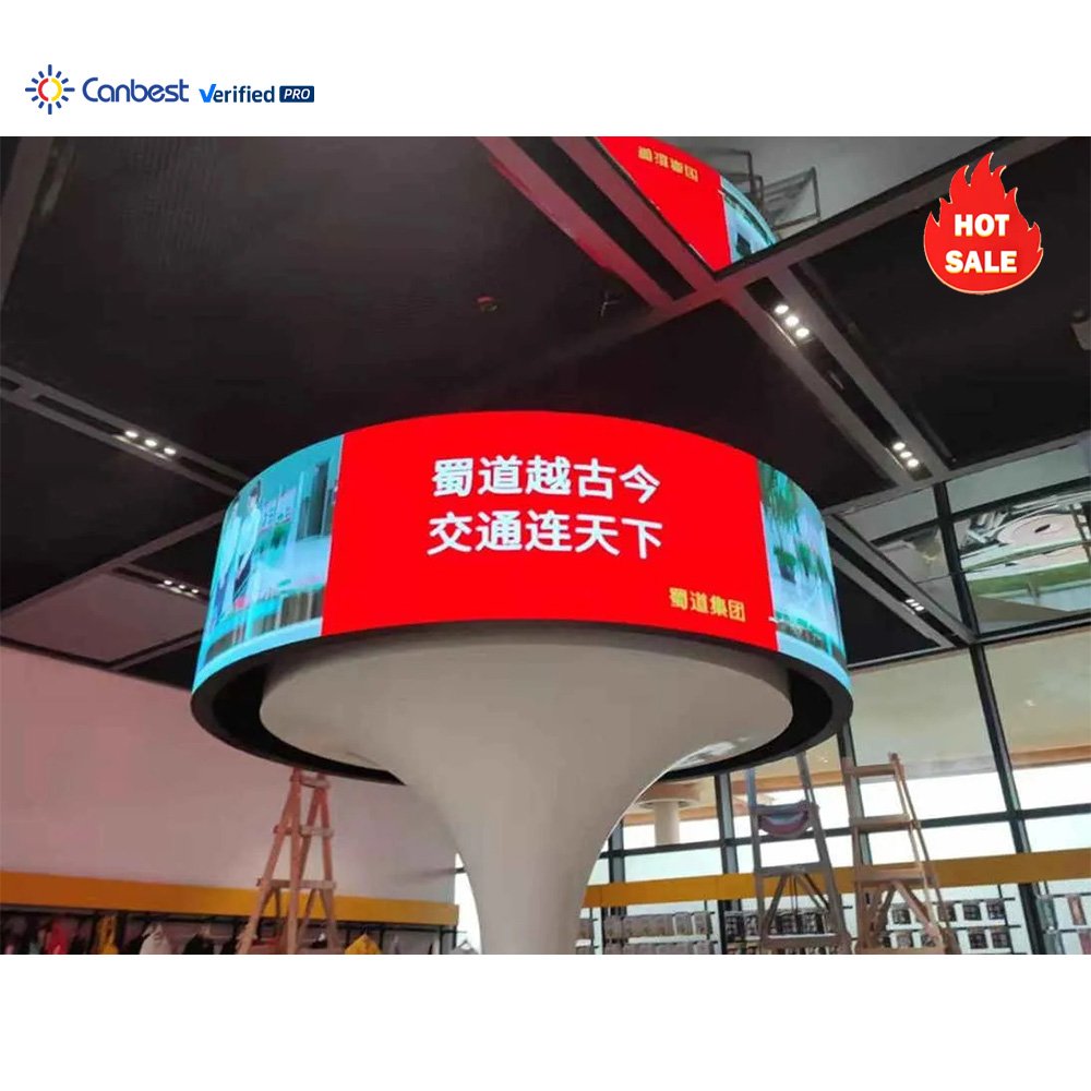 High Definition Cylindrical Soft Large Flexible Indoor Led Video Wall Display Screens P2.5