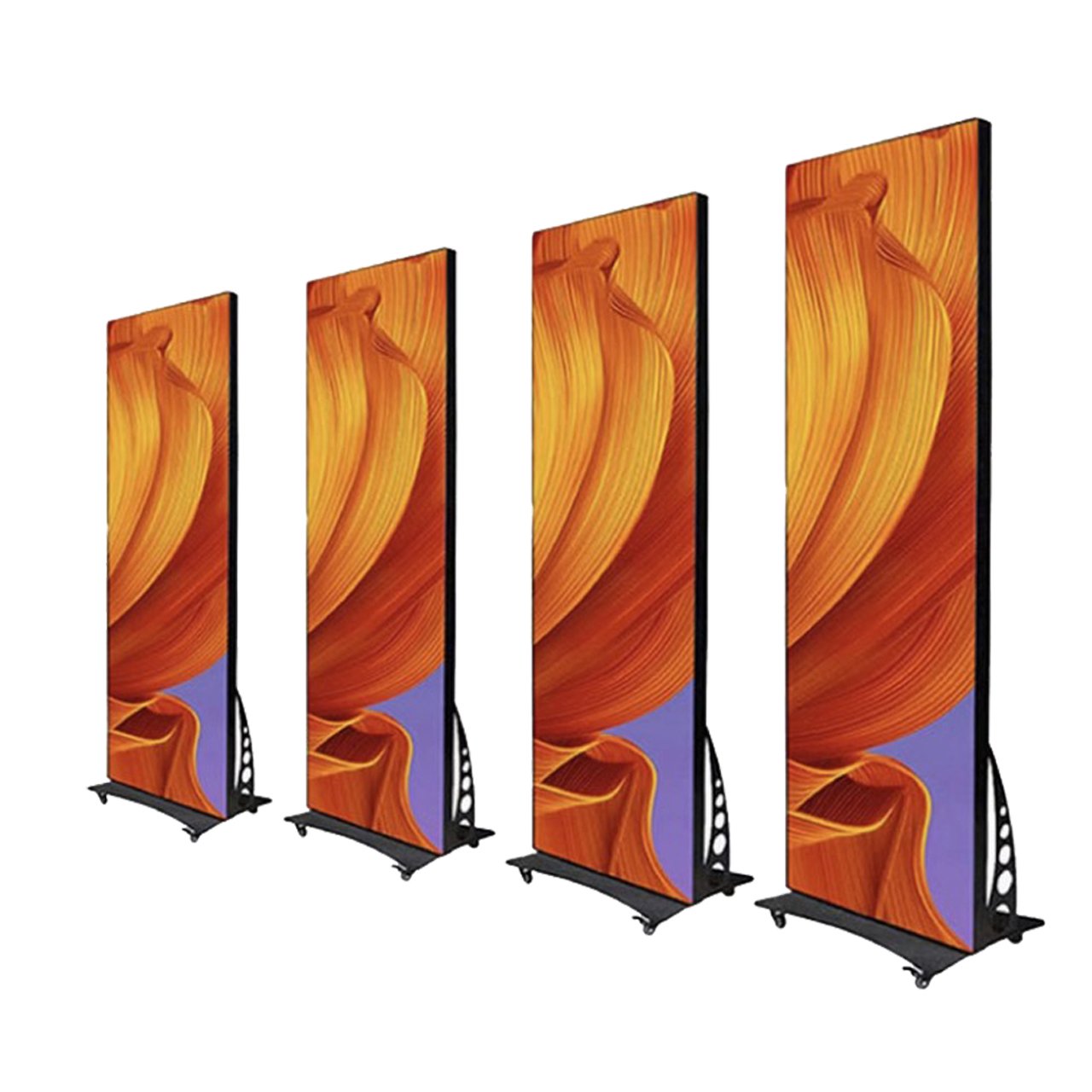 New Trend Indoor P1.86 led poster display screen on wheels led panel screen led splicing screen With High Quality
