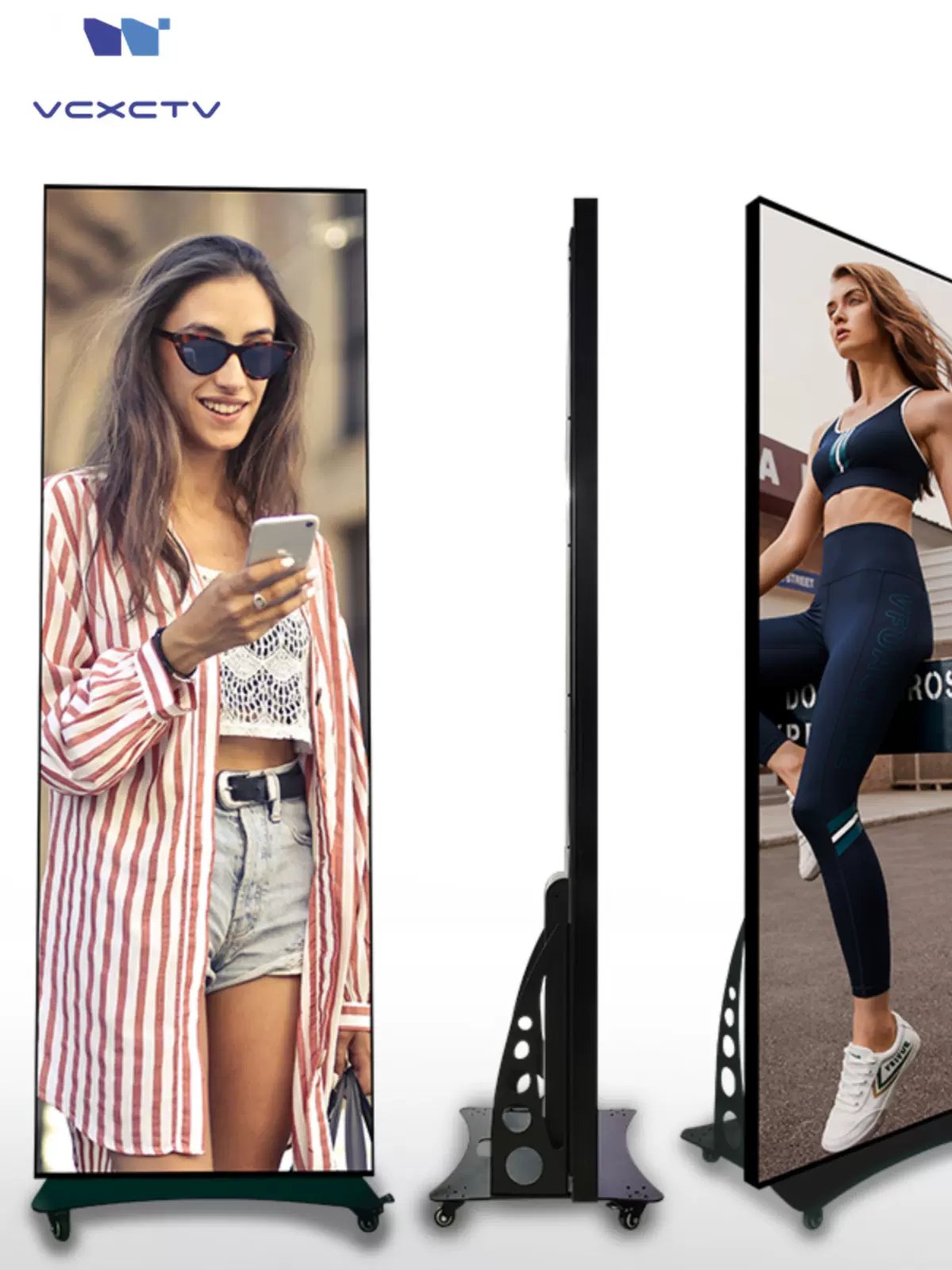 New Trend Indoor P1.86 led poster display screen on wheels led panel screen led splicing screen With High Quality