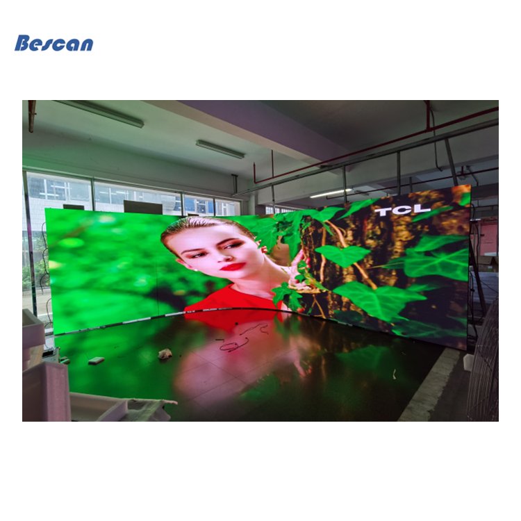 Small Pixel Pitch P1.95 Indoor Curved Rental Led Screen Display Virtual Production Led Wall For Filming Tv Studio Broadcast