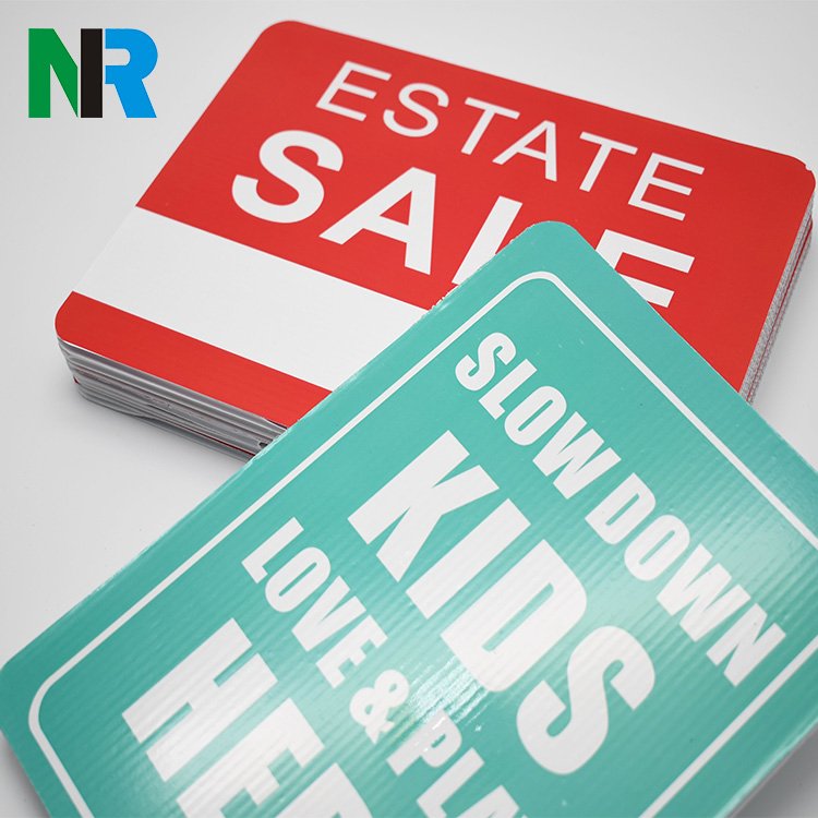 Custom Open House Real Estate Property Yard Sign Corrugated Plastic Letter Yard Sign Advertising Board