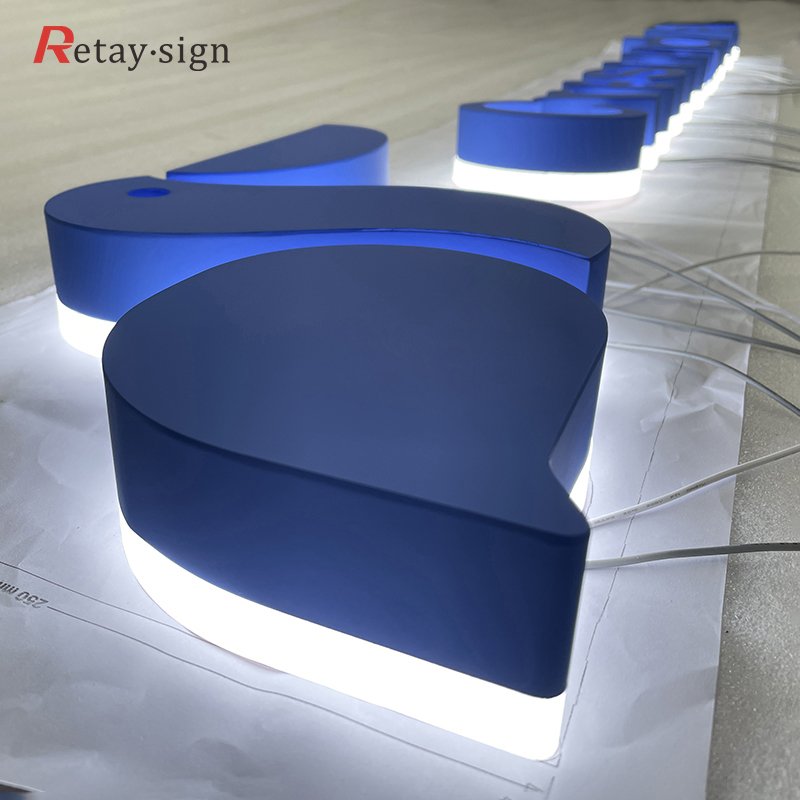 customize led acrylic steel company logo sign advertisement wall logo sign backlit 3d restaur channel letters billboard signage