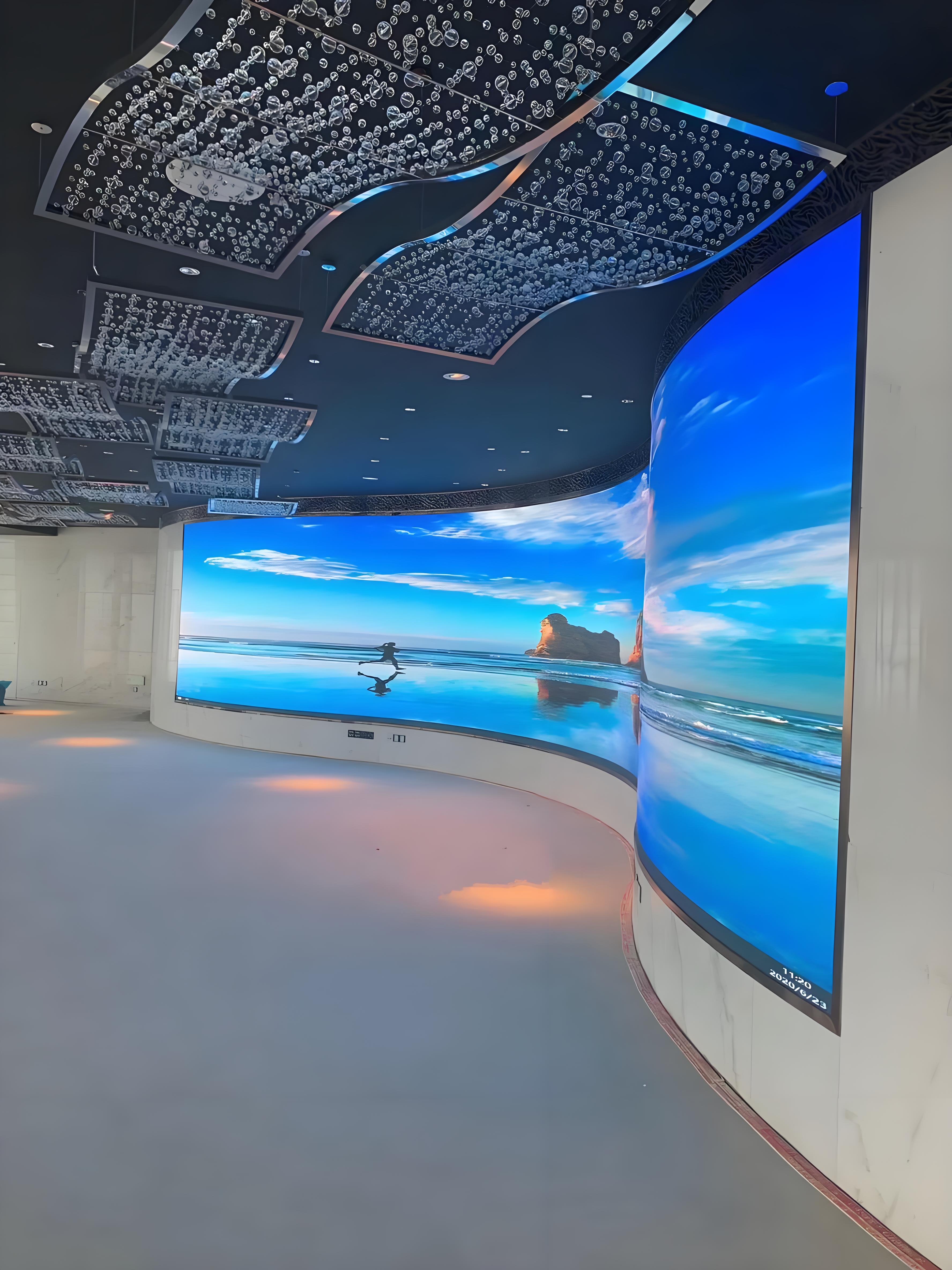 2.5mm P1.2 P1.5 P1.8 P2.5 P4 4mm Indoor Full-Color Advertising Flexible LED Screen Curved Video Wall for Digital Signage