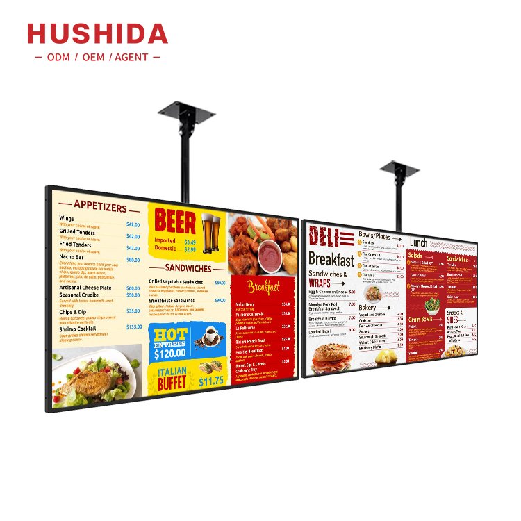 32 inch Digital Menu Board Indoor Wall Mounted Cheap Lcd Advertising Screen Indoor Wall Digital Signage