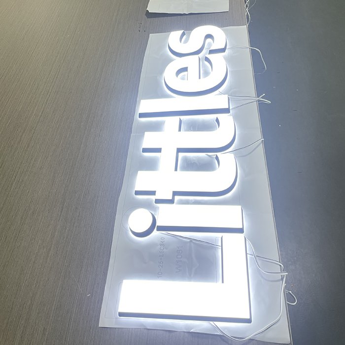 wall logo 3d company logo sign board outdoor gold letters 3d name board acryl led sign