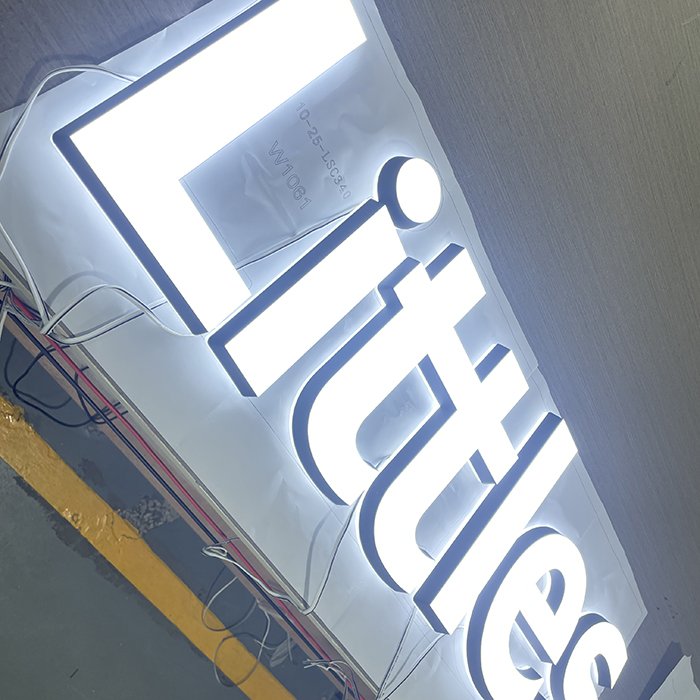 wall logo 3d company logo sign board outdoor gold letters 3d name board acryl led sign