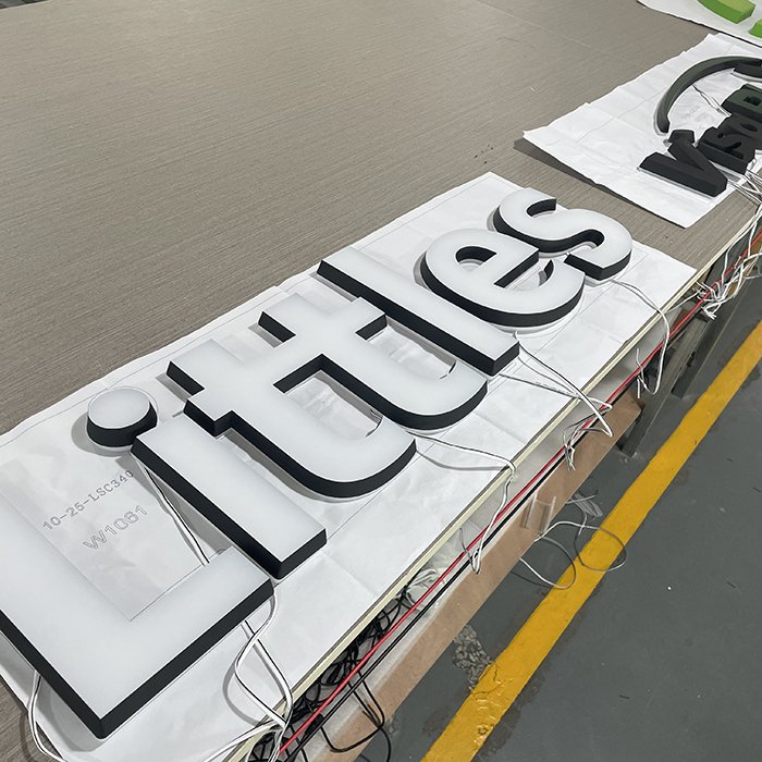 wall logo 3d company logo sign board outdoor gold letters 3d name board acryl led sign