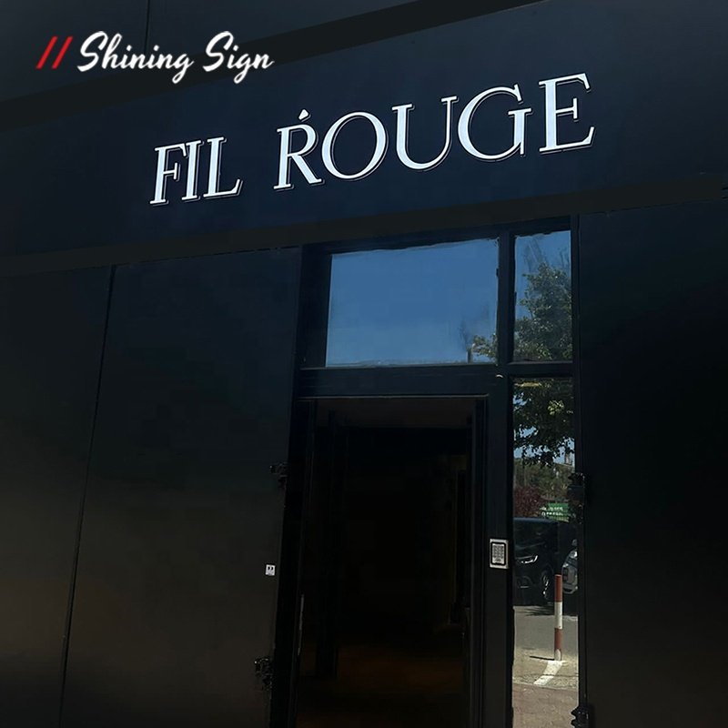 Business Store frontlit letter sign Name Boards Rgb Led Light Signage Shop Printing Outdoor Illuminated Led Logo Signs Custom