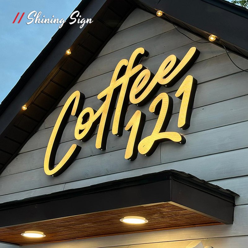 Business Store frontlit letter sign Name Boards Rgb Led Light Signage Shop Printing Outdoor Illuminated Led Logo Signs Custom