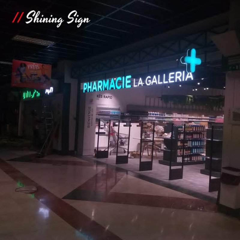 Business Store frontlit letter sign Name Boards Rgb Led Light Signage Shop Printing Outdoor Illuminated Led Logo Signs Custom