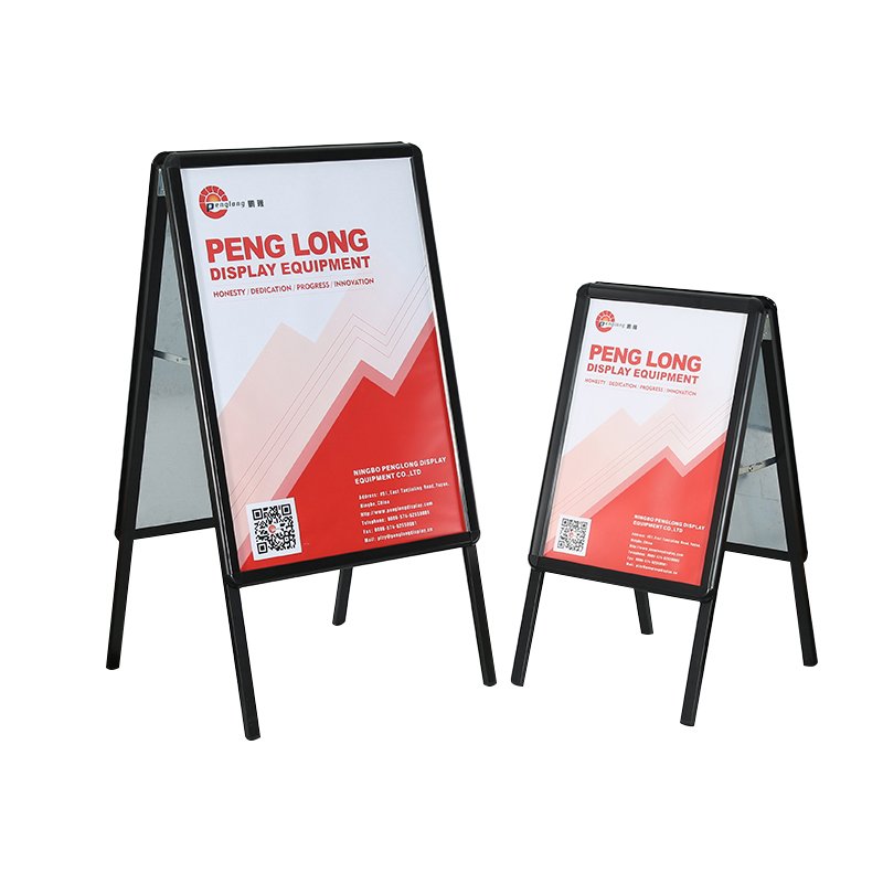Outdoor Aluminum 25MM pavement sign board used for shop advertising outside metal stand size A0/A1/A2