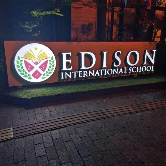 Metal Led Signage Outdoor Store Front Building Sign board Led Storefront Outside Signage Outdoor 3d led Sign for business shop