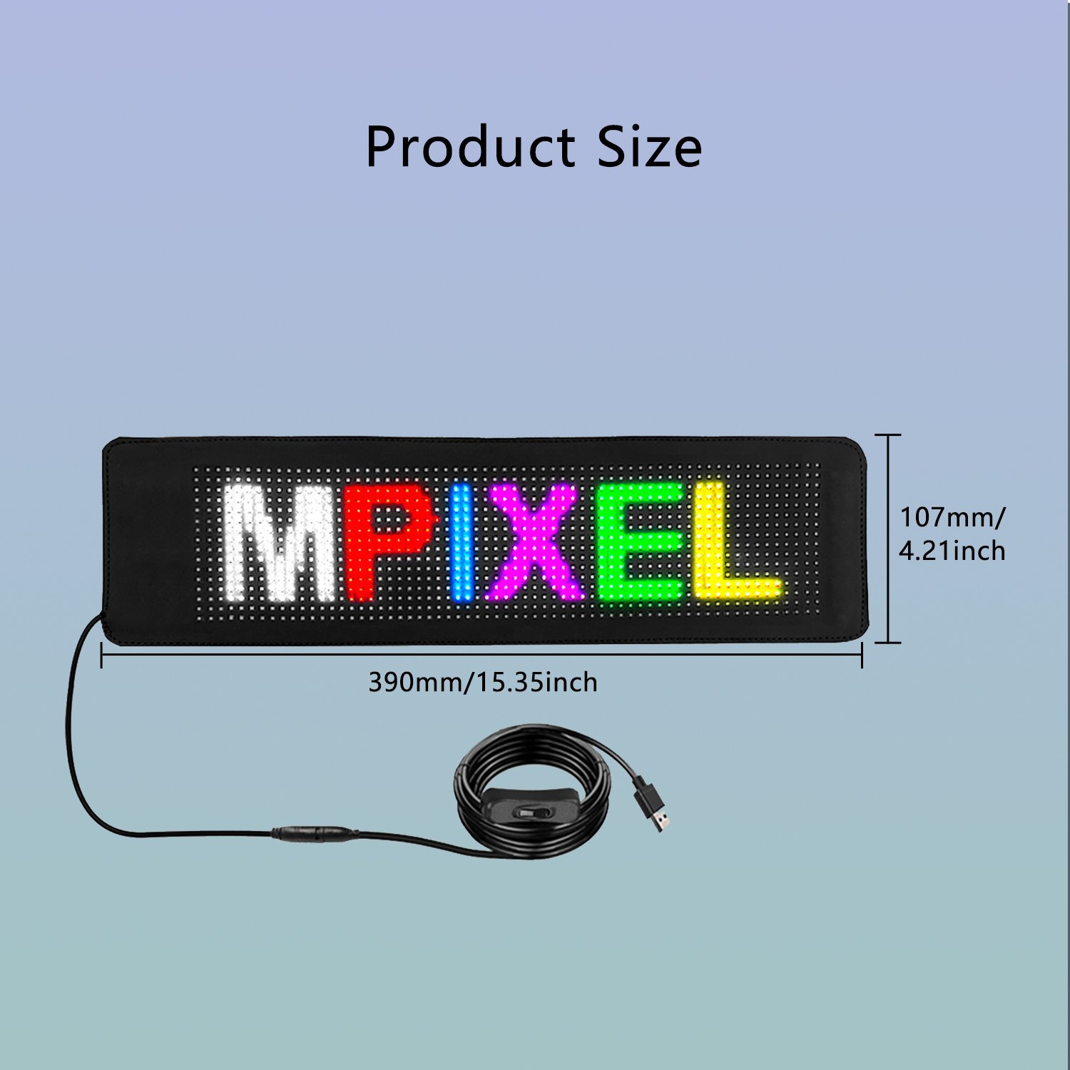 APP Control Flexible LED Message Board Programmable LED Sign Display Scrolling Advertising LED Matrix Panel For Car Bar KTV