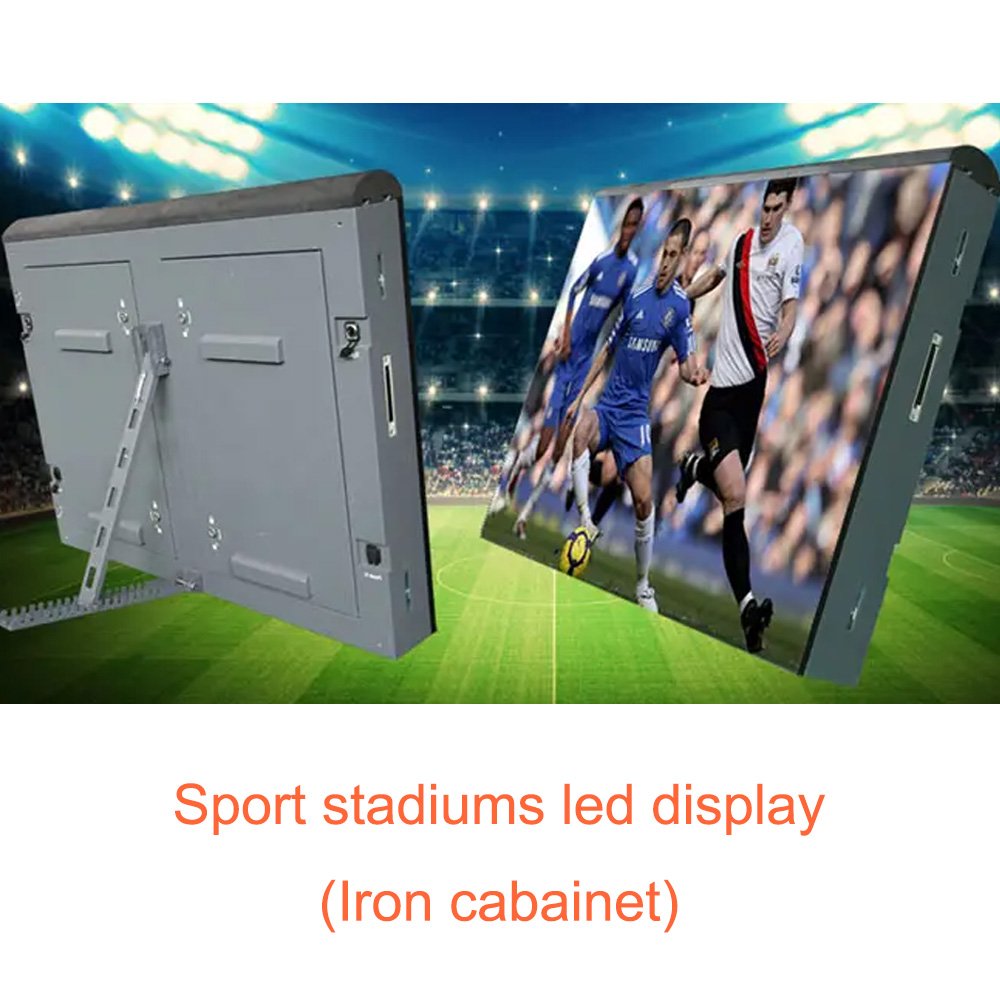 Football stadium perimeter led screen display